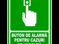 Indicator pentru buton de alarma pentru cazuri de urgenta
